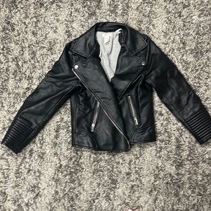 Girls Leather Jacket, Size 9/10